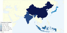 Production of soybean in Asia 2017