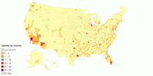 Black Persons Killed by Police Officers by County Since 2013