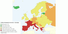 Počet ohrozených druhov v Európe