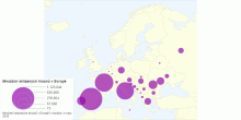 Množství sklizených hroznů v Evropě