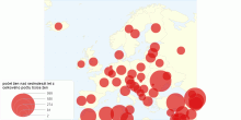 počet žen nad sedmdesát let z celkového počtu tisíc žen