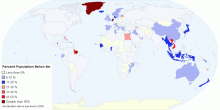 Percent Population Below 5m