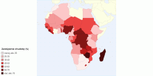 Percentualne Zastupenie Chudoby V Afrike