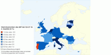 Wachstumsraten des BIP in der EU-27 (In %)
