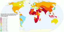 Percent Who Know Something About Global Warming and Believe It is Anthropogenic