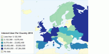 Interent User Per Country 2010