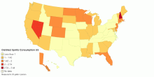 Distilled Spirits Consumption US