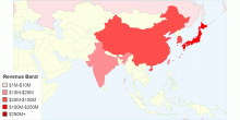 PTC Revenue by Country ($1M+)