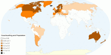 Couchsurfing per Capita