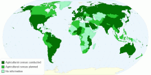 Countries conducting an agricultural census during WCA 2010 Round (2006 - 2015)