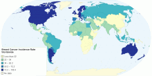 Breast Cancer Incidence Rate Worldwide