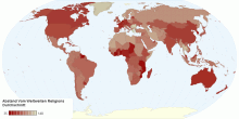 Abstand Vom Weltweiten Religions Durchschnitt