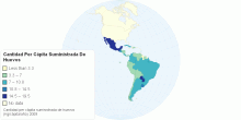 Cantidad Per Cápita Suministrada De Huevos