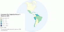 Consumo Per Cápita De Peces Y Mariscos 2009