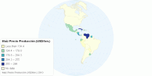 Maíz Precio Producción (USD/ton.)