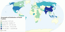 Geographical Distribution of Patent Families