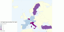 Isf Organizing Countries Per Sport