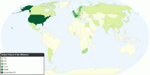 Nobel Peace Prize Winners by Country