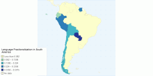 Language Fractionalization in South America