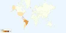 Spiritism Adherents by Country