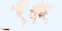 Current World Population Density