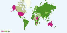 Percentage of Wages Paid During Maternity Leave around the World