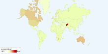 Migration Rate by Country