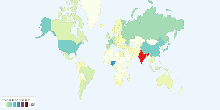 Number of Feature Film Produced by Country, latest available year