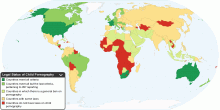 Legal Status of Child Pornography by Country