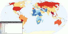 World Female Prisoners (percentage within the Prison Population)
