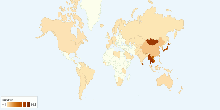 Buddhism Adherents by Country